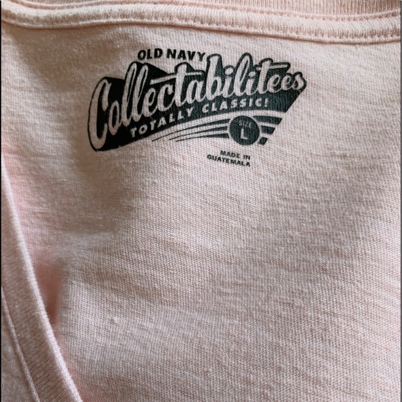Barbie T from Old Navy Collectables. Powder Pink V neck Size L. 27” long 21” W - Picture 4 of 5